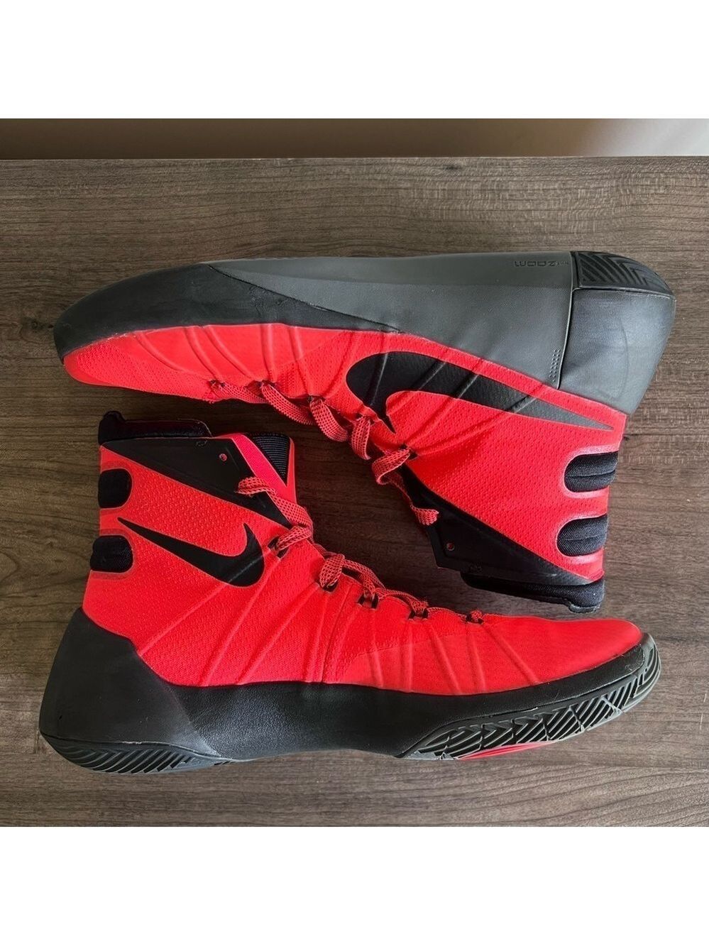 Nike Men's Hyperdunk Bright Crimson Basketball Shoe Size 8 #687 - Picture 2 of 10